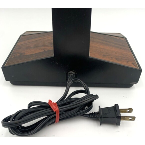 Vintage 18" MCM Desk Lamp 1979 Inter-World #402 Gooseneck Woodgrain/Metal Tested - Picture 14 of 16